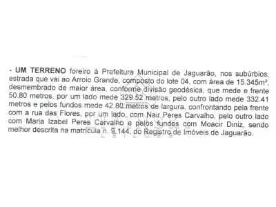 Área em Arroio Grande